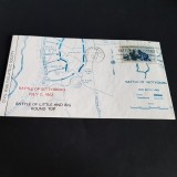 Plic Filatelic Istoric. Bătălia de la Gettysburg 1863 - Ștampilă Comemorativă 1963, Raritate pentru Colecționari!.FDC, America de Nord