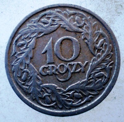 1.045 POLONIA 10 GROSZY 1923 foto