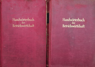 Handworterbuch Der Betriebswirtschaft Vol. 1-2 - N. Nicklisch ,558707 foto