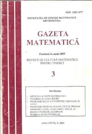 Gazeta matematica - nr.3/2001