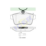 Set placute frana Punte spate Citroen C4, 202018; Ds4 202015, Ds5 202016; Ds Ds 4 / Ds 4 Crossback 202020; Peugeot 3008, 202016; 308, 308 Cc 202013,