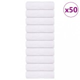 Set 50 Prosoape Albe Bumbac 100% 15x21 cm 360 g/m&sup2; vidaXL - Prosoape Fata, Maini, Bucatarie, Sport - Lavabile