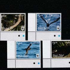 Niuafo'ou 2016-Fauna,Pasari,Petrelul negru,serie 4 val.colt,MNH,Mi.607-610