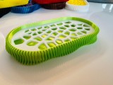 Sapuniera 3D, model Wave, Lime Alb, Oem