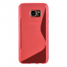 Carcasa Husa de protectie Samsung Galaxy S7 Edge S-line Red, Rosu, Grip lateral, Viceversa foto