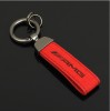 Breloc Mercedes AMG Rosu - Metal & Alcantara - Accesorii Auto/Chei Premium, 125mm