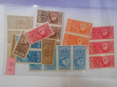 Lot timbra fiscale Carol 1, diferite, stamp. si nestamp. foto