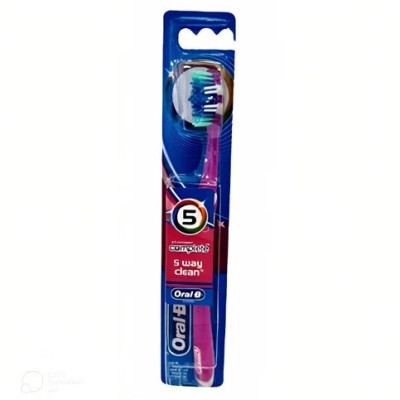 Periuta de Dinti, Oral-B, 5 Way Clean, Complete, Multi-Protectie, Medium, Culoare Mov foto