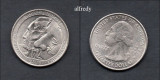 SUA 2013 Quarter, 25 Centi, Rushmore, South Dakota, D, America de Nord, Cupru-Nichel