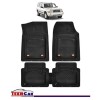 Covorase Auto TeamCar&reg; Tip Tavita Compatibile Jeep Commander XK (2005&ndash;2010) Negru Material Rezistent, Cauciuc