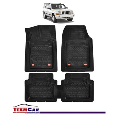 Covorase Auto TeamCar&amp;reg; Tip Tavita Compatibile Jeep Commander XK (2005&amp;ndash;2010) Negru Material Rezistent foto