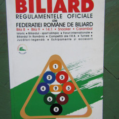 Dan Mireanu - Biliard - Regulamentele oficiale ale Federatiei Romane de Biliard