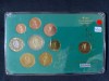 Euro set - Irlanda 2002-2004 + 1 penny 1998 , 9 monede, Europa