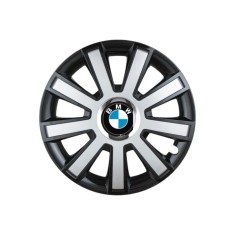 Set 4 capace roti Flash Gri-Negru R14 pentru gama auto BMW
