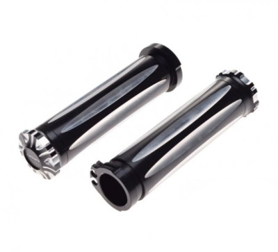Set 2 mansoane moto, culoare negru/argintiu Cod Produs: MX_NEW AW56634 foto
