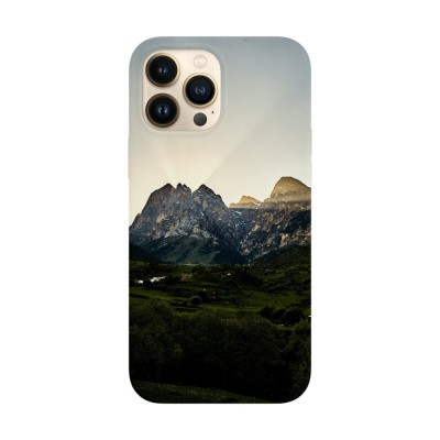 Husa compatibila cu Apple iPhone 14 Pro Max model Mountain Sunset, Silicon, TPU, Viceversa foto