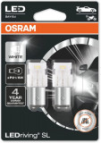 Set 2 becuri auxiliare LED P21 5W 12V Osram White Blister 6000K