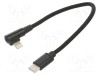 Cablu USB 2.0 GEMBIRD Apple Lightning și USB C 0,2m