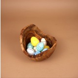 Fructieră sau Salatieră Basilicata din&nbsp;lemn de&nbsp;măslin 20 x 14 cm