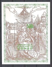 Congo 1979 Paintings, Durer, perf. sheet, used R.076 foto