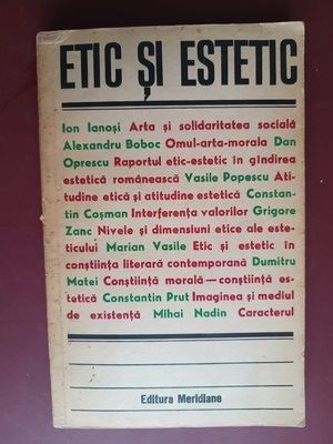 Etic si estetic- Ion Ianosi, Alexandru Boboc foto