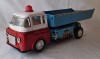 Camion basculanta - Jucarie veche anii 1970 tabla litografiata - dimensiuni mari