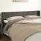 vidaXL Tăblie de pat cu aripioare gri &icirc;nchis 163x16x78/88 cm catifea