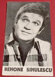 Autograf original - cantaretul de muzica populara - BENONE SINULESCU