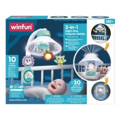 Proiector muzical 3 in 1 pentru bebelusi Winfun, lampa de veghe