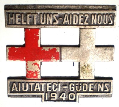 II.049 INSIGNA ELVETIA CRUCEA ROSIE 1940 foto