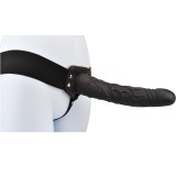 Hollow Strapon, Loving Joy, Negru, 23 cm