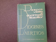 Diogenes Laertios - Despre vietile si doctrinele filozofilor cartonata foto