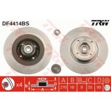 Disc frana Trw DF4414BS, parte montare : Punte spate