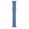 Curea leather loop piele albastru deschis cornflower pentru Apple Watch 42/44/45 mm, marime universala, seriile 1,2,3,4,5,6,7,8