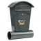Cutie postala cu suport ziar, Vorel 78591, gri, 480x280x80 mm
