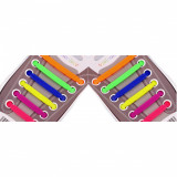 Cumpara ieftin Set 6 sireturi silicon, elastice, colorate, NO TOUCH 4792