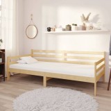 Cumpara ieftin Pat de zi cu saltea, 90x200 cm, lemn masiv de pin