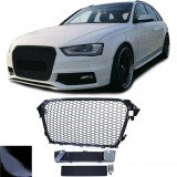 Grila radiator tip fagure fara emblema neagra lucioasa, potrivita pentru Audi A4 B8 8K Facelift 11-15 Performance AutoTuning