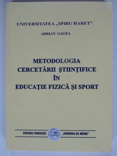 Metodologia Cercetarii Stiintifice In Educatie Fizica Si Sport