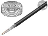 Cablu microfon 2x0,35mm&sup2; negru OFC