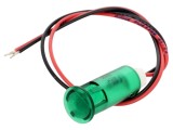 Lampă de control LED verde &Oslash;10mm, 12V DC, APEM