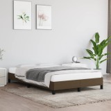 VidaXL Cadru de pat fără saltea, maro &icirc;nchis, 120x200 cm, textil
