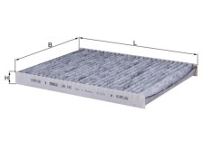 MAHLE LAK 142 Filtru, aer habitaclu