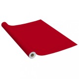 Cumpara ieftin Folie de mobilier autoadeziva, rosu, 500 x 90 cm, PVC
