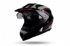 Casca enduro/ATV Ufo Aries, culoare negru/rosu/gri, marimea XL Cod Produs: MX_NEW HE164XL