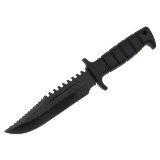 Cumpara ieftin Cutit Militar Combat IdeallStore&reg; 29cm, Otel Inoxidabil, Teaca Cordura, Vanatoare, Supravietuire, Negru
