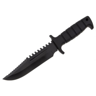 Cutit tactic, DEPOX&amp;reg;, Ultimate Survival, 29 cm, Negru foto