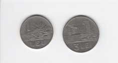 Set monede 1966 - 1 leu si 3 lei XF foto
