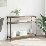 vidaXL Masă de consolă Stejar Artizanal 100 x 29 x 75 cm Lemn compozit 882200