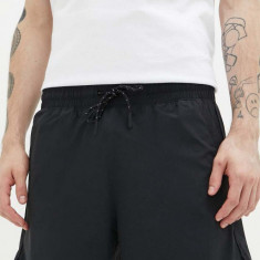 Abercrombie & Fitch pantaloni scurti barbati, culoarea negru